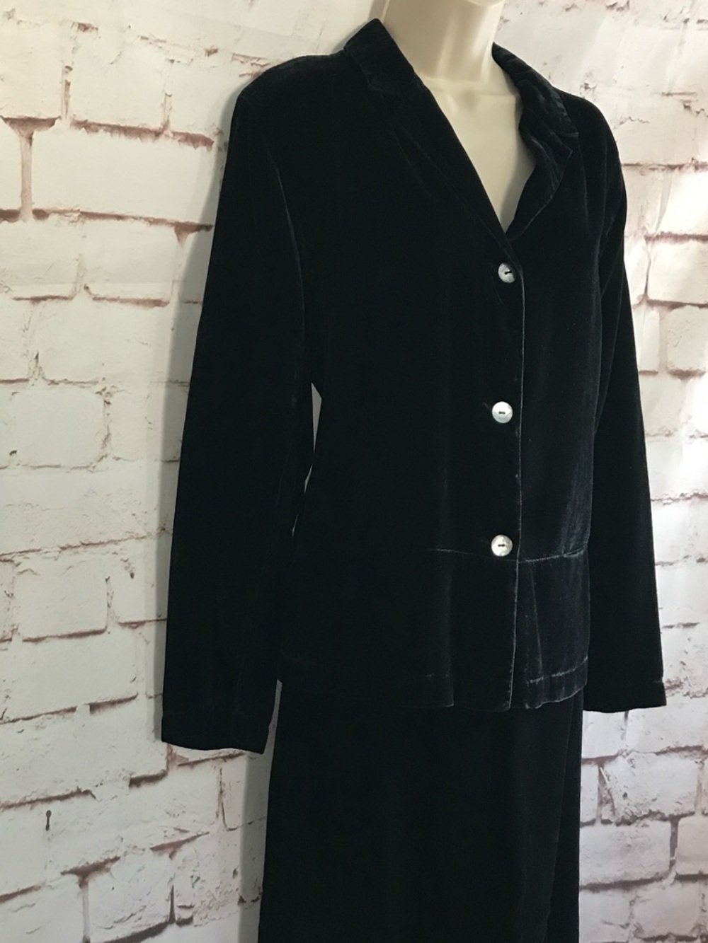 JOHN PAUL RICHARD M Uniform Vintage Black Velvet Blazer  Jacket Size Medium - Picture 16 of 16
